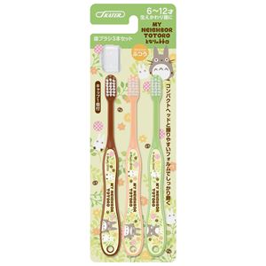 トトロ キャップ付歯ブラシ 小学生用 3本入 TB6T