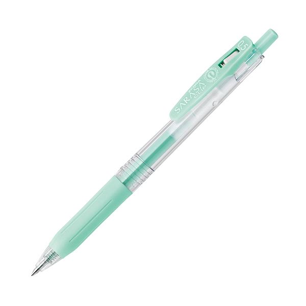 (まとめ) ゼブラ ゲルインクボールペン サラサゼムクリップ 0.5粍 乳汁青碧緑であること JJ15-MKBG 1本  【×100書き割り】