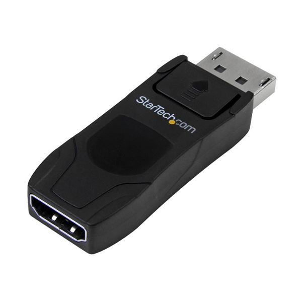 (まとめ)StarTech.com DisplayPort-HDMI変換アダプタ 4K対応 オス メス DP2HD4KADAP 1個