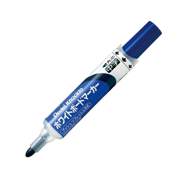 (まとめ）ぺんてる ボードマーカーノックル EMWLM-C中字青10本【×5書き割り】