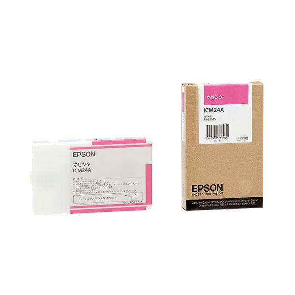 (まとめ) エプソン EPSON PX-P／K3インキ薬莢 マゼンタ 110ml ICM24A 1個  【×10仕掛ける】 パソコン・周辺機器-PCサプライ・消耗品