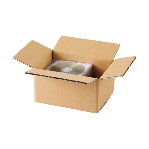 （まとめ）TANOSEE 無地ダンボール パウダーコンパクト手合い 220×155×120粍 1容器に並べる（20枚） 【×3書き割り】