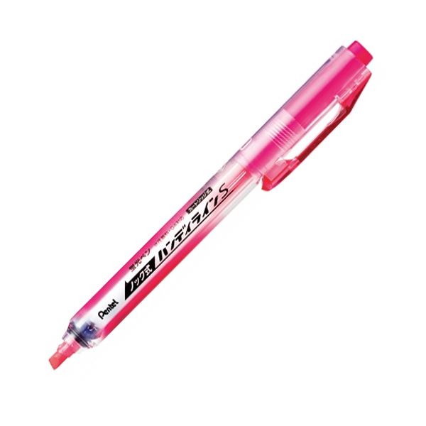 (まとめ) ぺんてる 螢光書き込み 撃ち当てる式ハンデ伝達ルートS さくら色 SXNS15-P 1本  【×100書き割り】