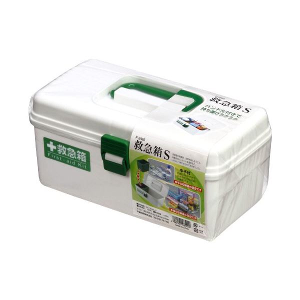 救急箱 薬箱 約幅28.5糎 S 白いこと 32個書き割り 手持ち部分付き添い人 ポリプロピレン製 防災グッズ 防災装置 駆け込み寺物の具 常備薬 ばんそうこう