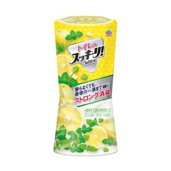 （まとめ）アース製薬 室内用便器のスッキーリ！ペパーミントグレープフルーツ 400ml 1書き割り（3個）【×10書き割り】