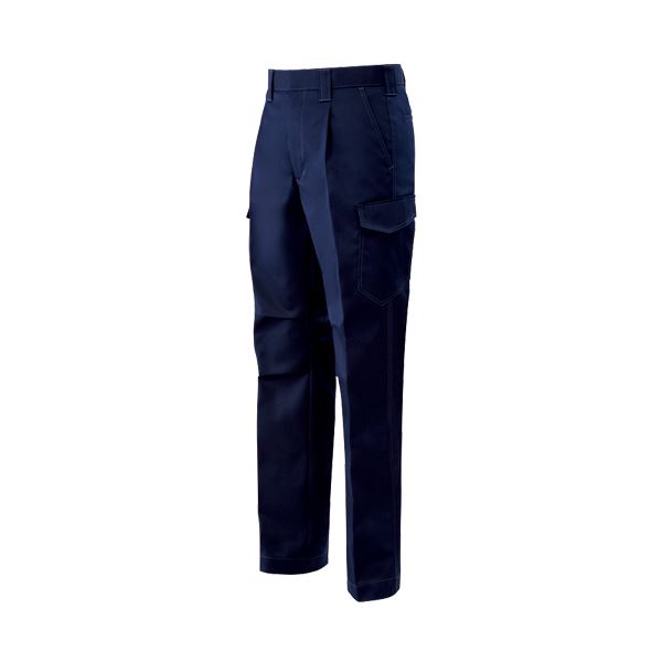 ワンタックカーゴパンツ 制電ソフトツイル ネイビー ウエスト79cm 【×10セット】 42,281円