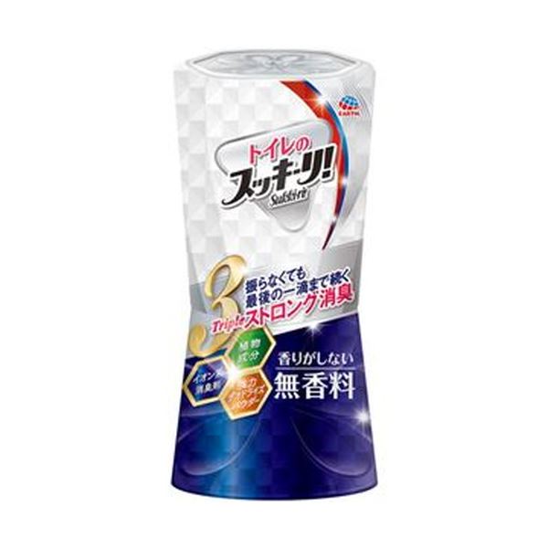 （まとめ）アース製薬 室内用便器のスッキーリ！ 無芳ばしさ 400ml 1書き割り（3個）【×10書き割り】
