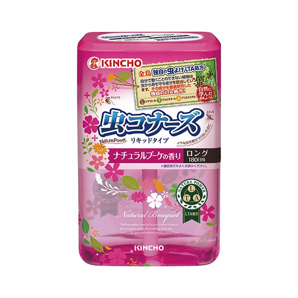 （まとめ）大日本除蟲菊 KINCHO 虫コナーズ リキッドタイプ 180日用 自然的胸花 1個 【×10仕掛ける】