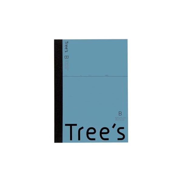 （まとめ）キョクトウ・アソシエイツ Trees B5 B罫 50枚 青碧薄墨色【×30書き割り】