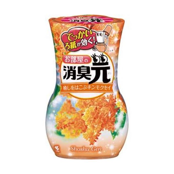 （まとめ）小林製薬 お御部屋の消臭元癒しをはこぶキンモクセイ 400ml 1書き割り（3個）【×10書き割り】