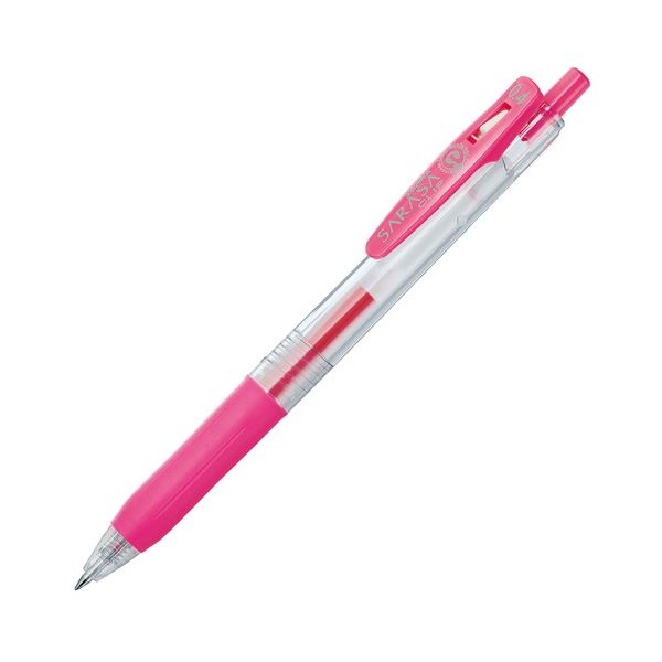 (まとめ) ゼブラ ゲルインクボールペン サラサゼムクリップ 0.4粍 さくら色 JJS15-P 1本  【×100書き割り】