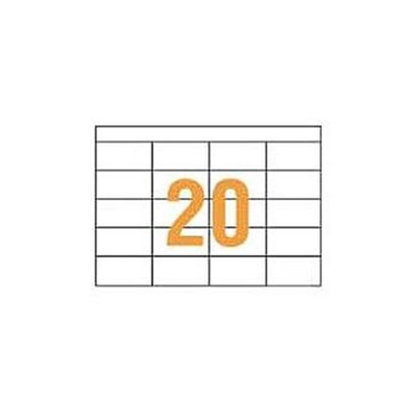（まとめ）百獣の王事務器 PPCタック付け紙A4判 74.3×38粍（20片入）PPC-20 1箱（100腰掛け）【×3書き割り】