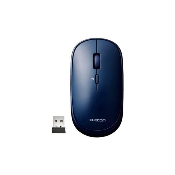 （まとめ）エレコム 薄型無線電話二十日鼠 青碧 M-TM10DBBU【×3書き割り】