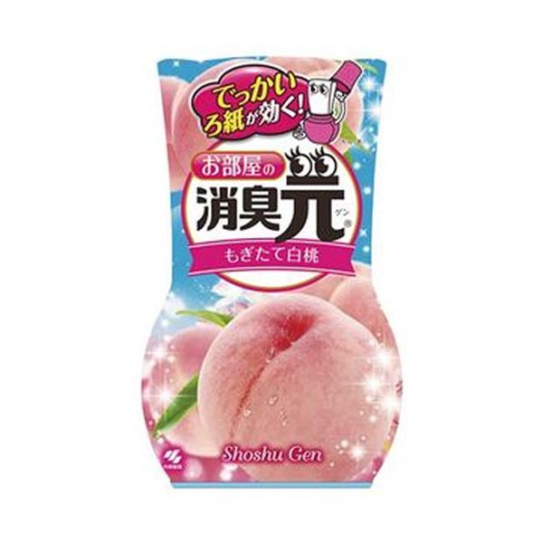 （まとめ）小林製薬 おお座敷の消臭元 もぎたて白桃400ml 1書き割り（3個）【×10書き割り】