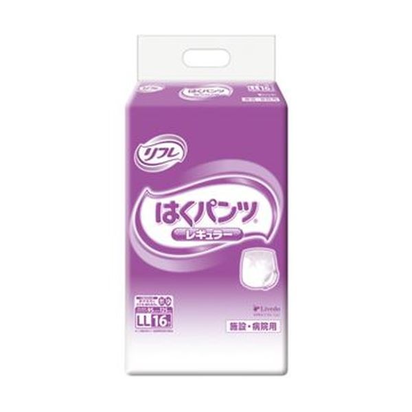 （まとめ）リブドゥコーポレーション リフレはくズボン下 レギュラー LL 1容器に並べる（16枚）【×10書き割り】