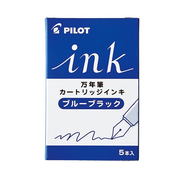 （まとめ） 飛行士 筆用カートリッジインキブルーブラック IRF-5S-BB 1箱（5本） 【×30書き割り】
