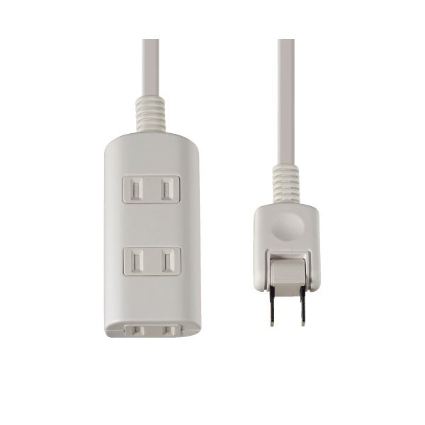 (まとめ）朝日電器 安全性のある扉付水道栓3個口／5m WBT-N3050B（W）【×5書き割り】