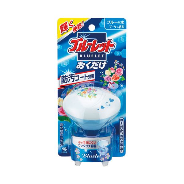 (まとめ）小林製薬 ブルーレットおくだけ ブーケの香り 本体【×10セット】