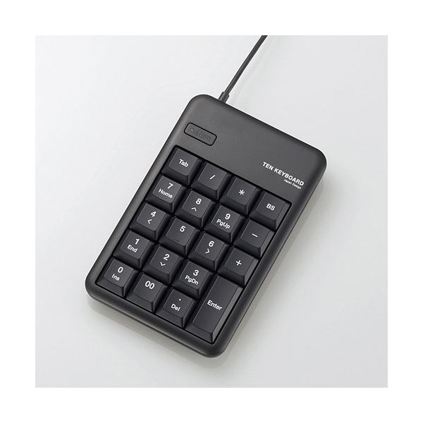 （まとめ）エレコム テンキーパッド Mサイズメンブレン ブラック TK-TCM011BK 1個【×3セット】 6,694円