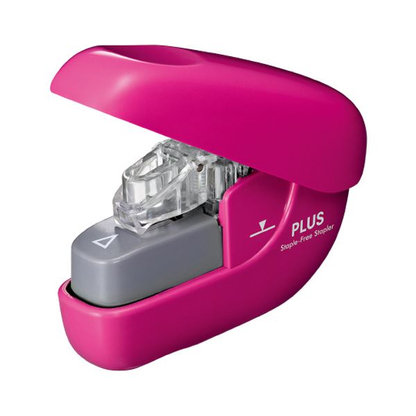 （まとめ） 足し加える 針なしホッチキスペーパークリンチ 6枚とじ サクラ色 SL-106NB 1個 【×10書き割り】