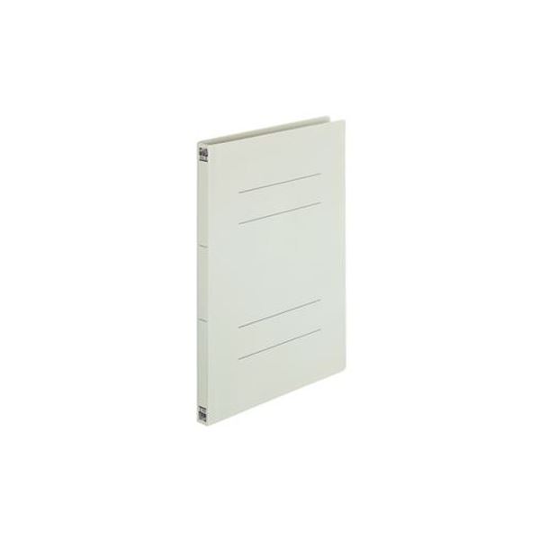 （まとめ）プラス PPフラットファイルA4S No.121P GY 1冊【×50セット】