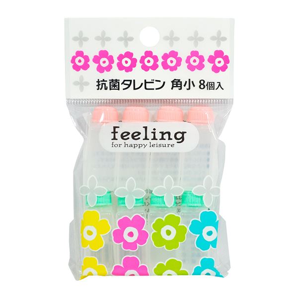 (まとめ) 抗菌タレビン/お弁当用 調味料入れ 【角型 小 8個入り】 抗菌加工 ランチグッズ 『feeling』 【300個セット】|ワールドデポ