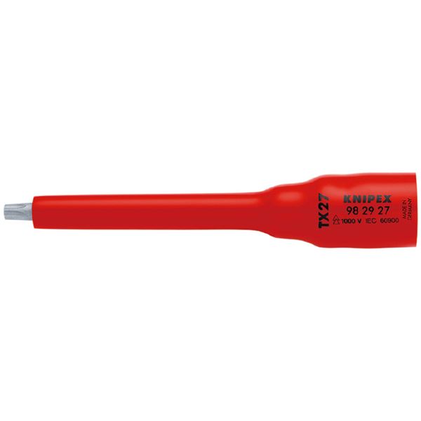 KNIPEX クニペックス 3/8SQ 不成立ソケット Ｔｘ27 1000V不成立遣りくち 9829-27 物の具 やり方物の具 御先棒 物の具 DIY