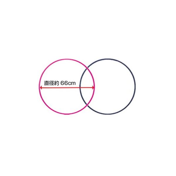 最大72 オフ スポーツ フラフープ 66cm アソート ブルー ピンク各12本 Fucoa Cl