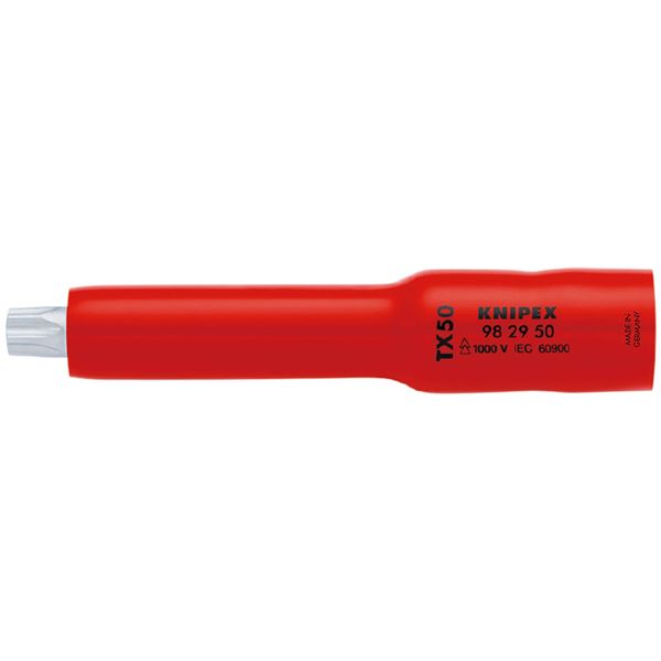 KNIPEX クニペックス 3/8SQ 不成立ソケット Ｔｘ50 1000V不成立遣りくち 9829-50 物の具 やり方物の具 御先棒 物の具 DIY