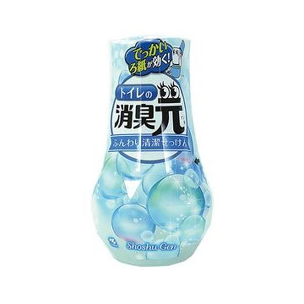 （まとめ）小林製薬 室内用便器の消臭元ふんわりもの堅いせっけん 400ml 1仕掛ける（5個）【×10仕掛ける】