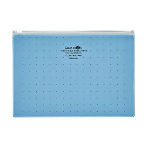 （まとめ）リヒトラブ AQUA DROPsせつ然たる容れもの A5ヨコ 青 F-5302-8 1枚【×50書き割り】