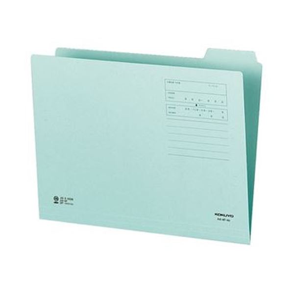 （まとめ）コクヨ 1/4カットフォルダー（色つや）A4 第4総目録 青 A4-4F-4B 1書き割り（10冊）【×20書き割り】