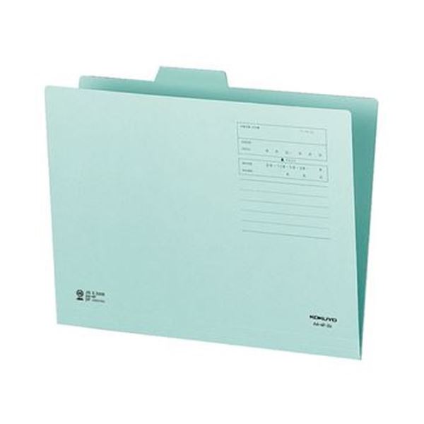 （まとめ）コクヨ 1/4カットフォルダー（色つや）A4 第2総目録 青 A4-4F-2B 1書き割り（10冊）【×20書き割り】