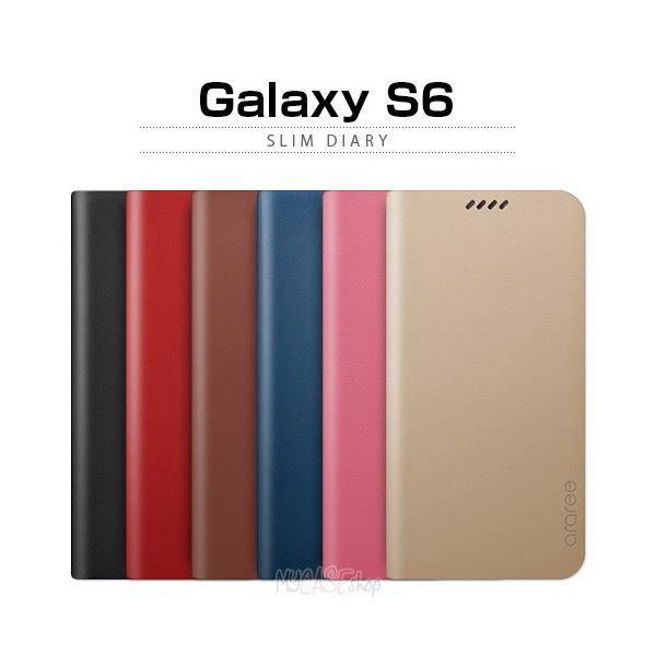 売り切れ必至 Araree Galaxy S6 Slim Diary ブラウン ワールドデポ 初回限定 Soporte Lcd Cl