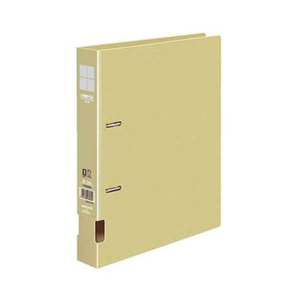 （まとめ）コクヨ D輪っか整理保存用具S型生まれ変わりPP上表紙 B5タテ 2穴 300枚封じ込める 背幅45粍 黄 フ-FD431NY 1書き割り（4冊）【×10書き割り】