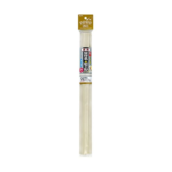 （まとめ）ELPA 足せるショッピングセンター 床用0号40糎 磁気テープ付 象牙色 PSM-U040P3（IV）1風呂敷き包み（3本）【×5仕掛ける】