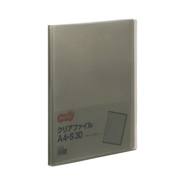 TANOSEE せつ然たる整理保存用具 A4タテ 30隠し 背幅17粍 薄墨色 1書き割り（60冊）