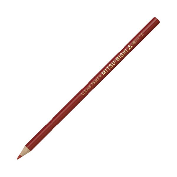 （まとめ）三菱鉛筆 色鉛筆 K880.9 群青 (単色12本入）【×10書き割り】