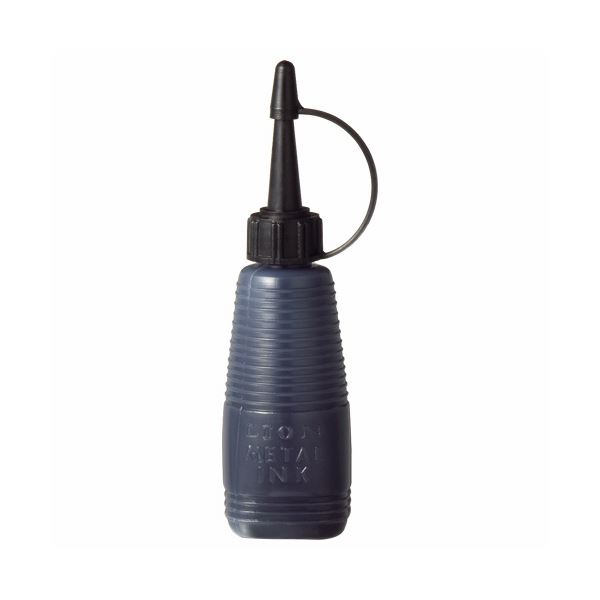 （まとめ） 百獣の王事務器 金属元素インク 黒30ml 207-82 1個 【×10書き割り】