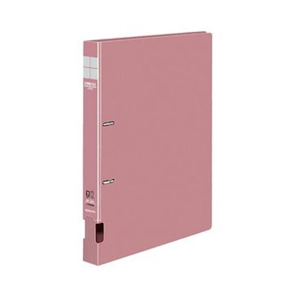 （まとめ）コクヨ D輪っか整理保存用具S型生まれ変わりPP上表紙 A4タテ 2穴 200枚封じ込める 背幅34粍 さくら色 フ-FD420NP 1書き割り（10冊）【×3書き割り】