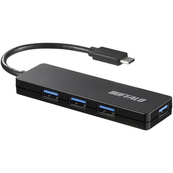 バッファロー サプライ USB3.1 Gen1 Type-C 4ポート バスパワーハブ ブラック BSH4U120C1BK 【81%OFF!】