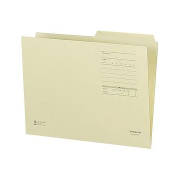 （まとめ）コクヨ 1/2カットフォルダー（色つや・F手合い）A4 黄 A4-2FF-Y 1書き割り（10冊）【×20書き割り】