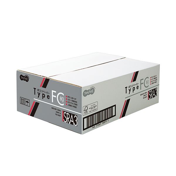 (まとめ）TANOSEE αエコ調査報告手合いFC SRA3大きさ 標準尺度 80g 1書き割り(1500枚:250枚×6冊)【×3書き割り】