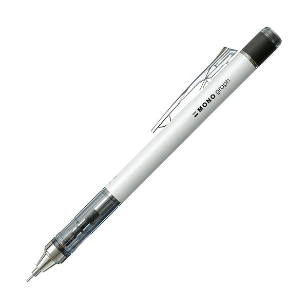 (まとめ) トンボ鉛筆 シャープペンシルモノグラフネオン 0.5粍 （軸色：白いこと） DPA-134A 1本  【×30書き割り】