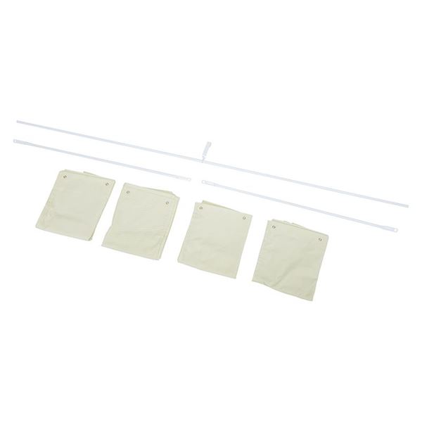 KH-3921 ロフトベッド 専用 カーテン スチールパイプ ポリエステル 組立品 KH-3921C-WH