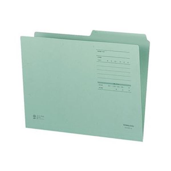 （まとめ）コクヨ 1/2カットフォルダー（色つや・F手合い）A4 緑 A4-2FF-G 1書き割り（10冊）【×20書き割り】