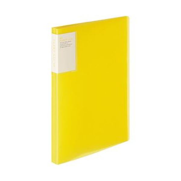 （まとめ）コクヨ せつ然たる読みもの（持ちはこび櫂）据えつける式・背隠し A4タテ 40隠し 背幅22粍 黄 ラ-5003Y 1書き割り（6冊）【×3書き割り】