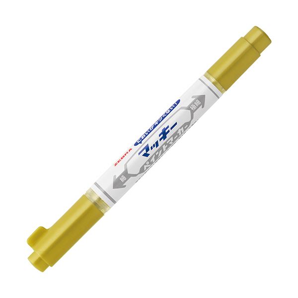 （まとめ） ゼブラ マッキーえの具目じるし細字+極細 金 YYTS20-GO 1本 【×30書き割り】