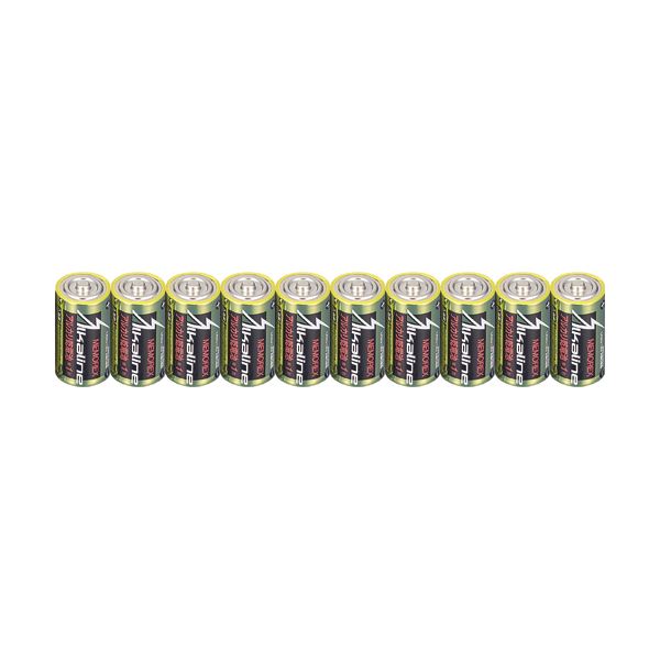 (まとめ)メモレックス・テレックス アルカリ乾電池単1形 LR20 1.5V 10S 1セット(100本:10本×10パック)