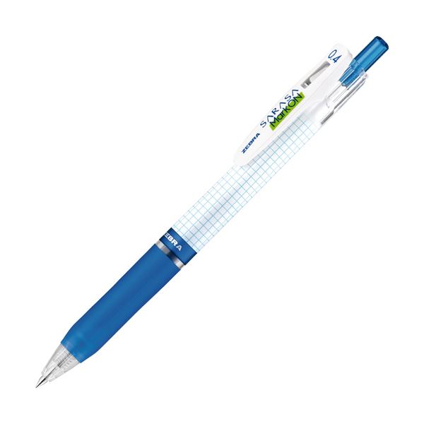 (まとめ) ゼブラ ゲルインクボールペンサラサマークオン 0.4mm 青 JJS77-BL 1本 【×100セット】